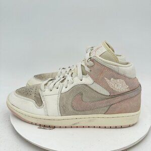 Nike Air Jordan 1 Mid Women Sz 11 FQ1926-161 Coconut Milk Sail Legend Pink Shoes